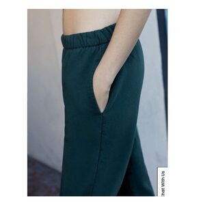 John Galt Brandy Melville ROSA EXTRA THICK Sweatpants Hunter GREEN Joggers OS